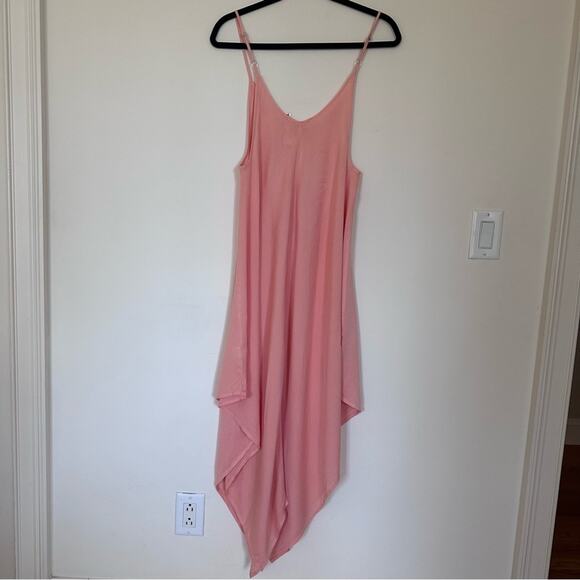 Elan Melon Asymmetrical Midi Slip Cover up Dress - Women's Medium New - Picture 3 of 9